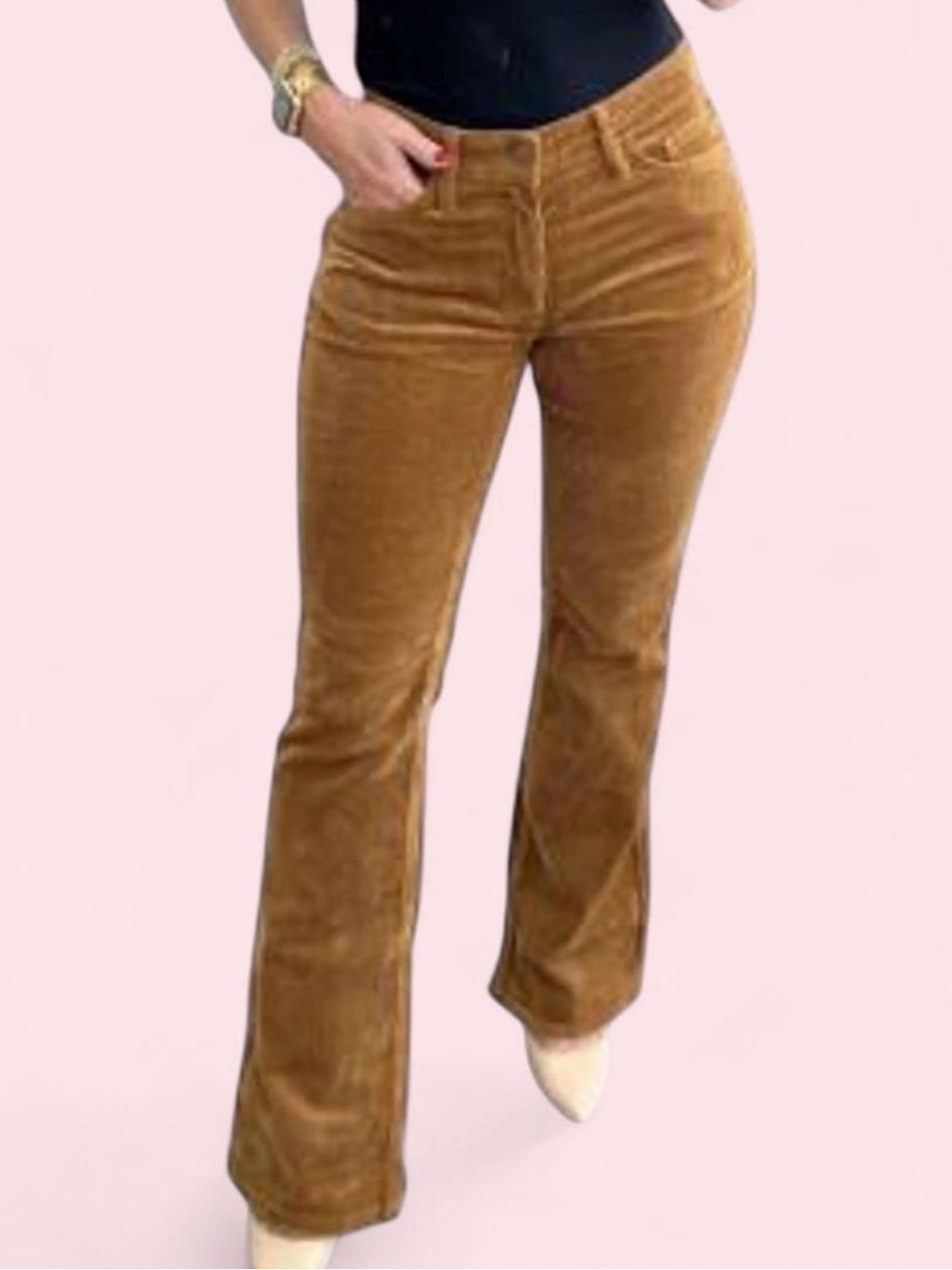 Old Navy Bootcut Flare Corduroy Pants California Grizzly Brown 12P Y2K Vintage
